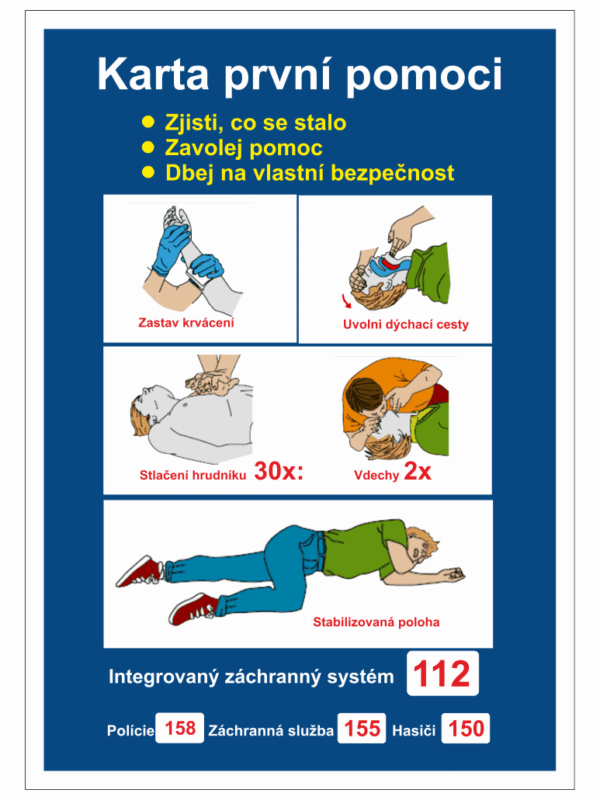 Karta první pomoci - česky