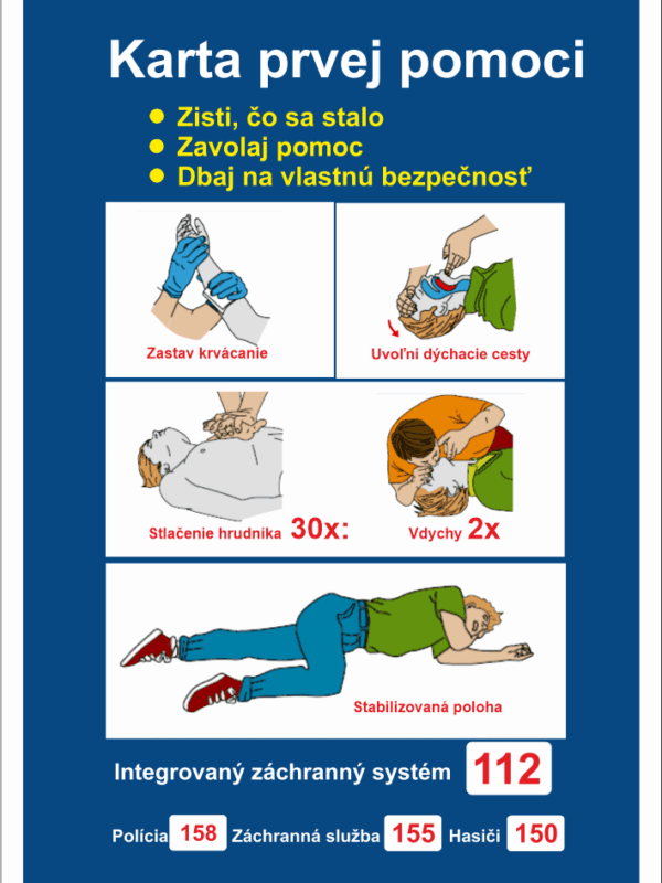 Karta prvej pomoci - slovensky