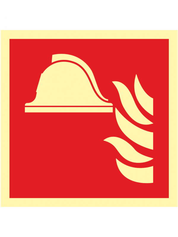 Protipožární výbava – symbol ISO 7010 - fotoluminiscenční