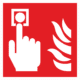 Místo vyhlášení požárního poplachu - symbol ISO 7010
