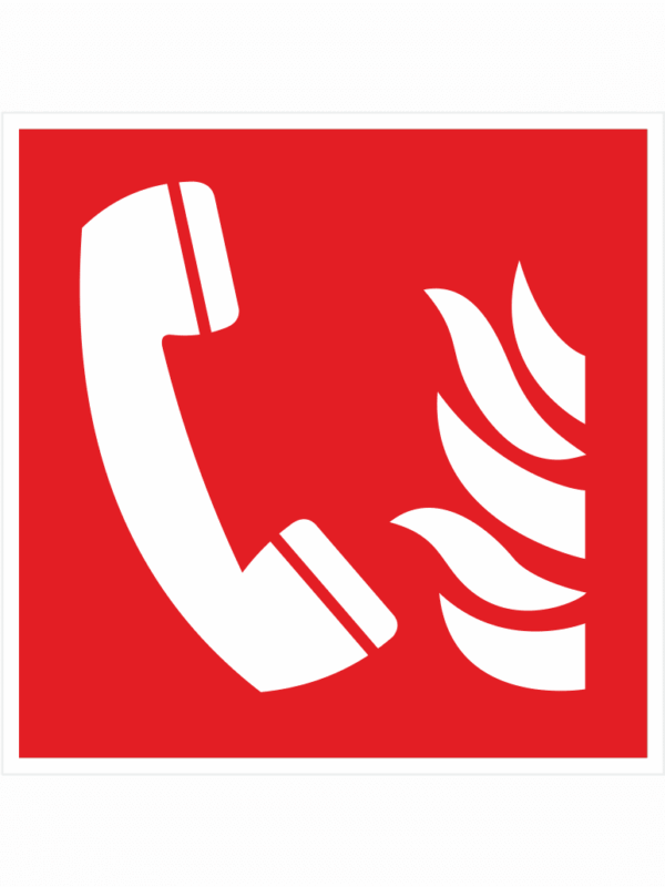 Požární tísňový telefon - symbol ISO 7010