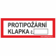 PROTIPOŽÁRNÍ KLAPKA č. - text