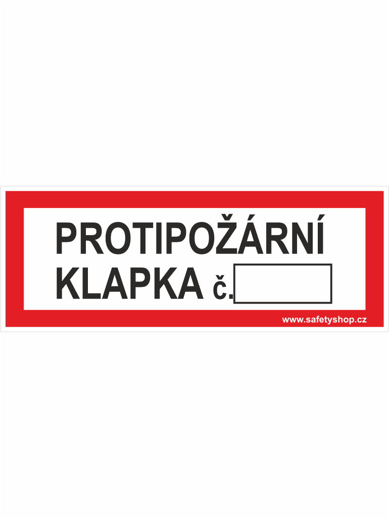 190025 PROTIPOŽÁRNÍ KLAPKA č. - text - Obrázek 1