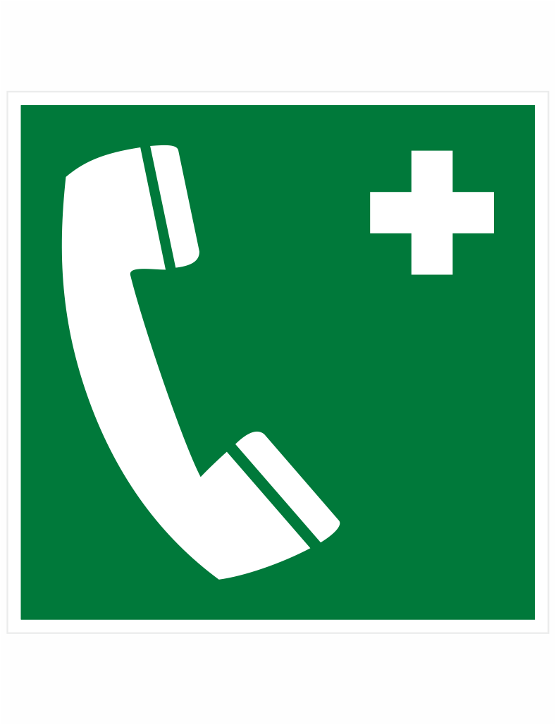 190051 TÍSŇOVÝ TELEFON ISO 7010 - Obrázek 1