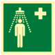 Bezpečnostní sprcha ISO 7010 - fotoluminiscenční