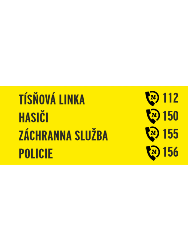 Důležitá telefonní čísla na telefon
