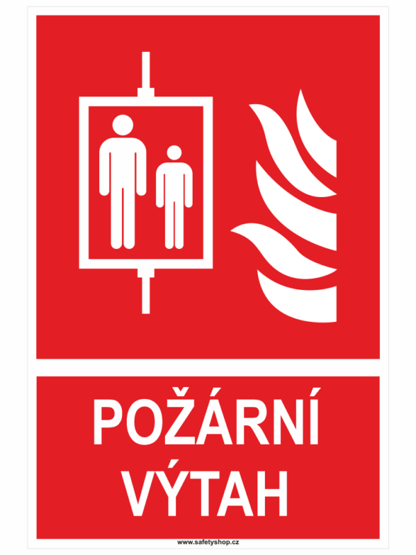 Požární výtah ISO 7010