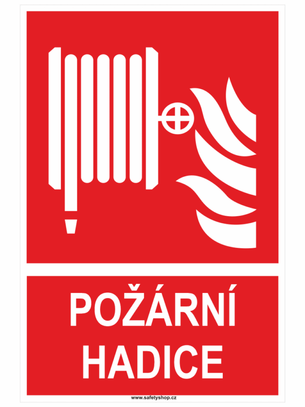 Požární hadice ISO 7010