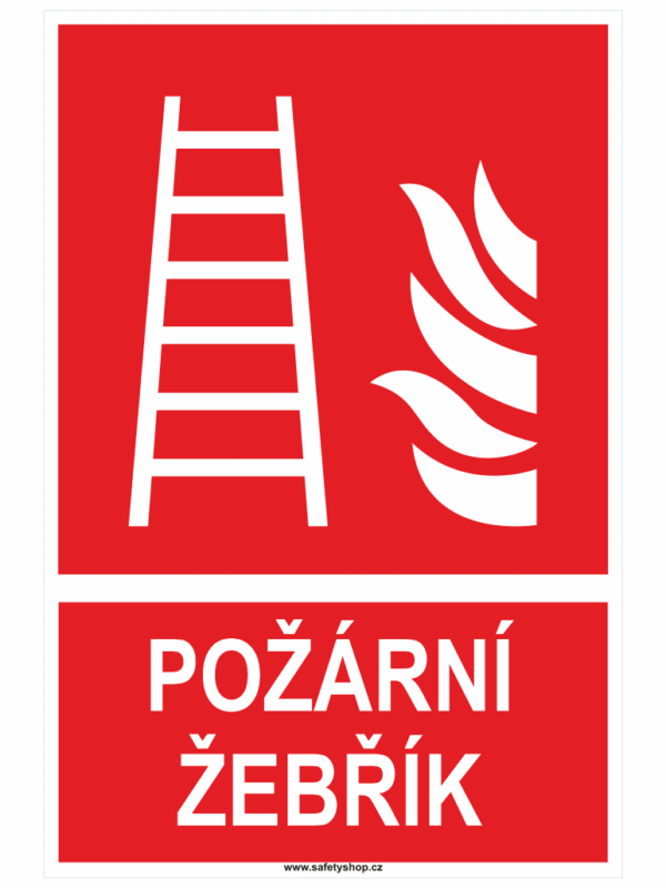 Požární žebřík ISO 7010