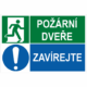 Požární dveře - Zavírejte