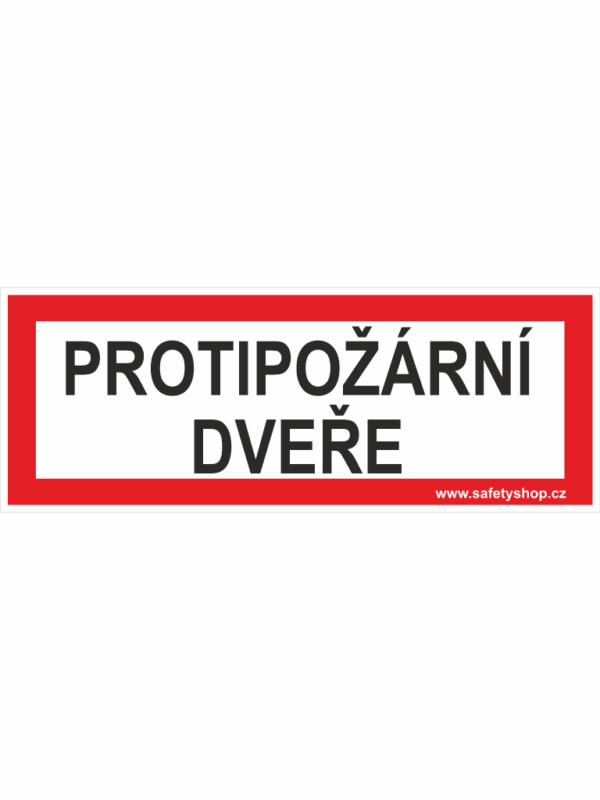 PROTIPOŽÁRNÍ DVEŘE - text
