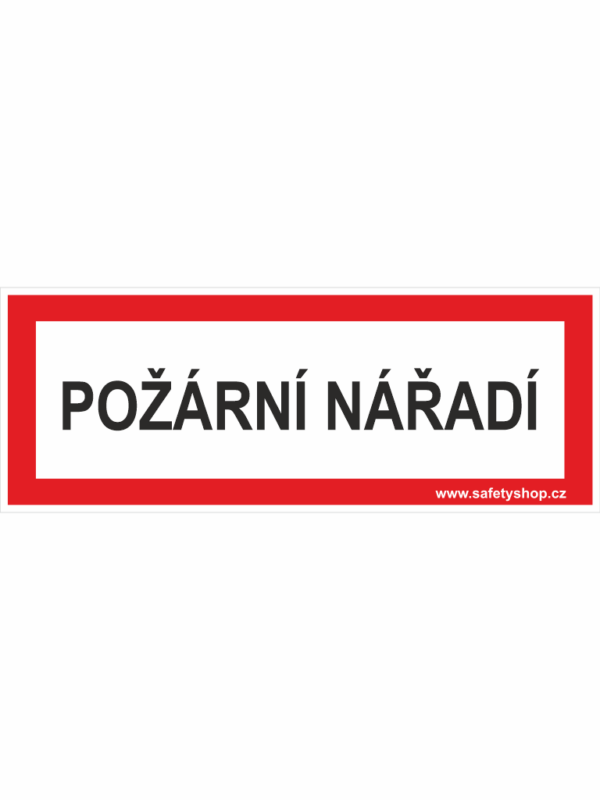 Požární nářadí - text