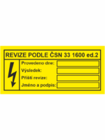 REVIZE PODLE ČSN 331600 ed. 2