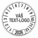 Kontrolní štítek 2026 – Váš text/logo