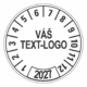 Kontrolní štítek 2027 – Váš text/logo