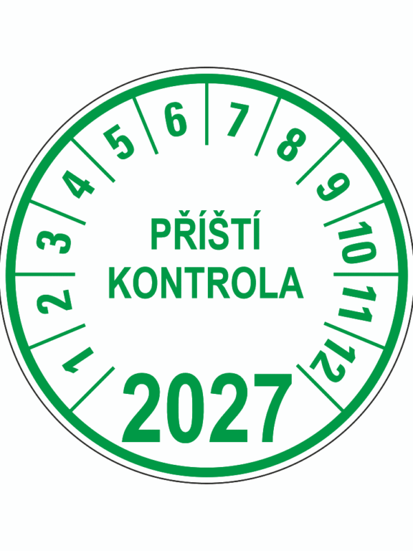 Příští kontrola - 2027 TEXT