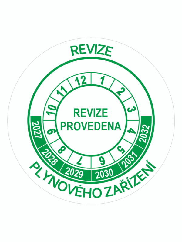 Revize plynového zařízení 2027-2032