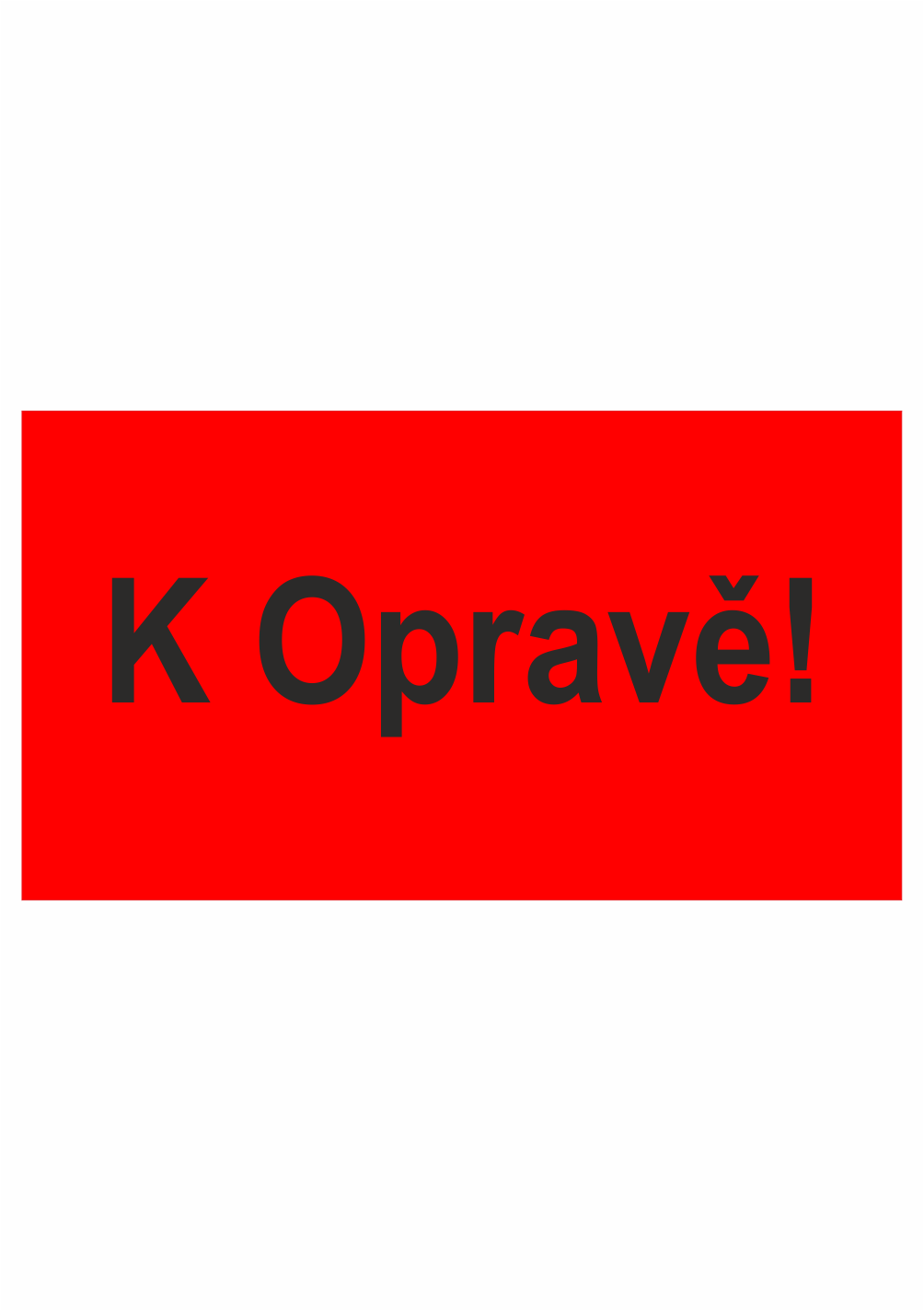 193004 Revizní a kalibrační štítky - Kvalita a organizace: K Opravě!