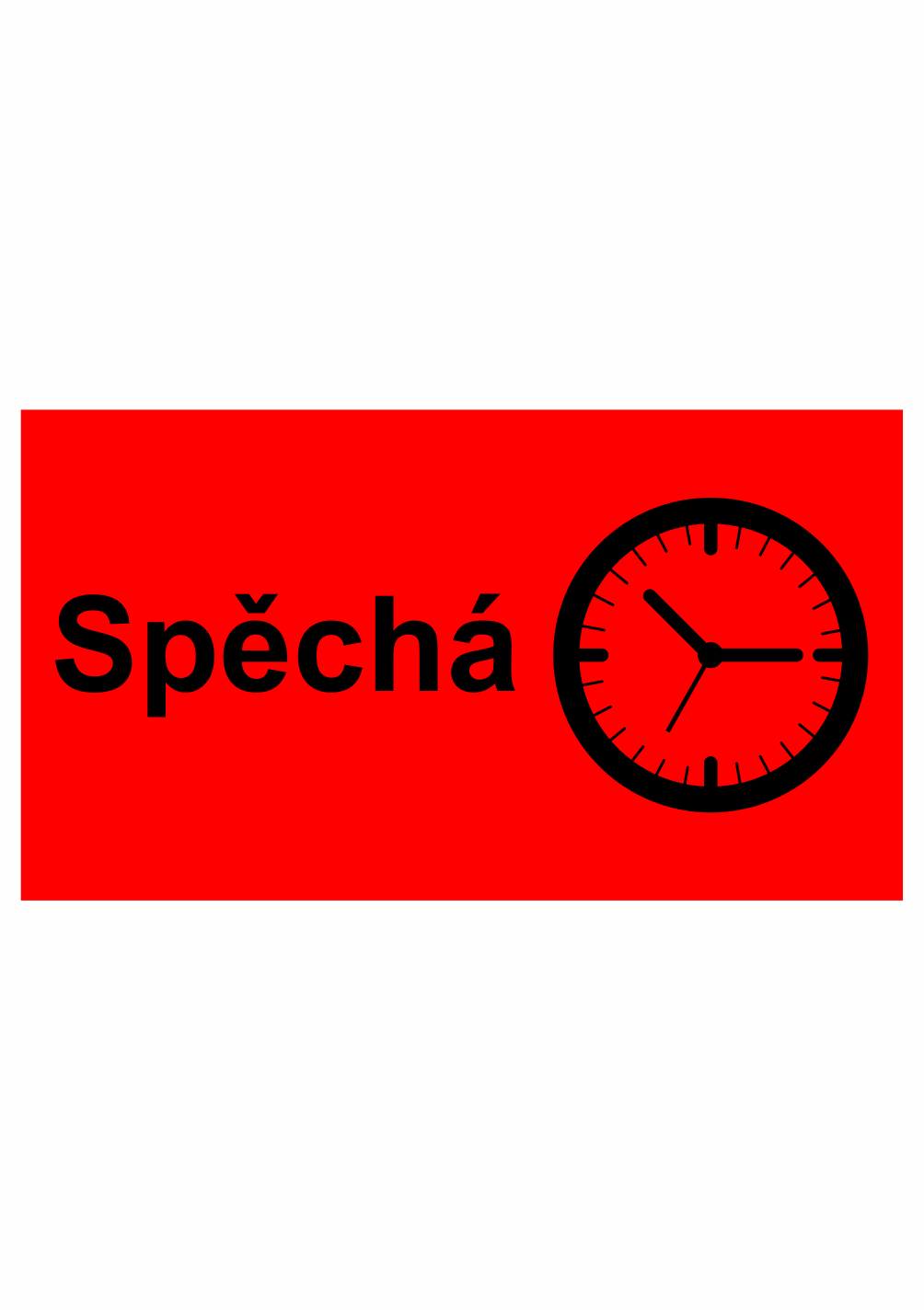 193012 Revizní a kalibrační štítky - Kvalita a organizace: Spěchá + symbol