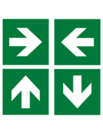 Směrová šipka (vpravo, vlevo, rovně) ISO 7010 - Obrázek 2