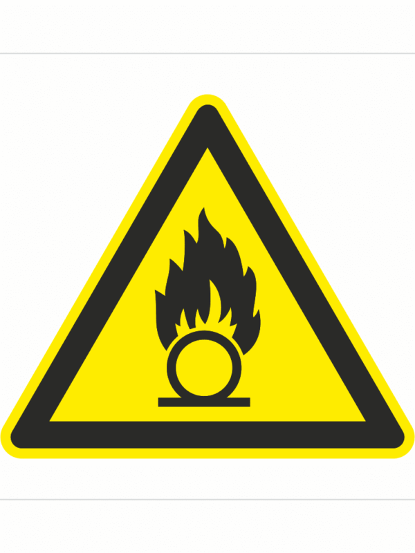 Bezpečnostní značení - Výstražný symbol: Nebezpečné oxidující látky