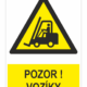 Pozor vozíky ISO 7010