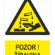 Pozor ! Žíravina ISO 7010