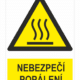 Nebezpečí popálení ISO 7010