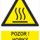 Pozor horký povrch - ISO 7010
