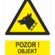 Pozor ! Objekt střežen psy ISO 7010