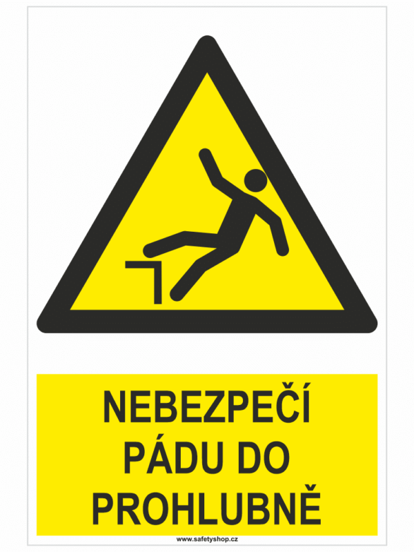 Nebezpečí pádu do prohlubně ISO 7010