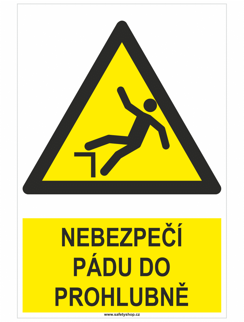 201321 Nebezpečí pádu do prohlubně ISO 7010 - Obrázek 1
