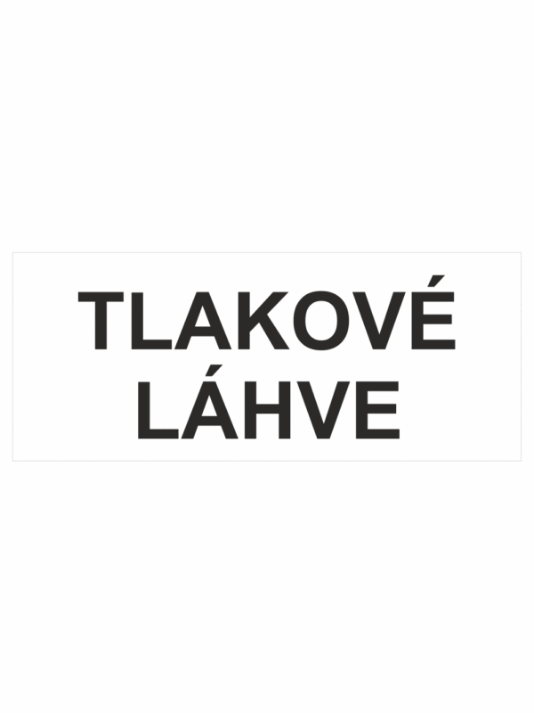 Tlakové láhve