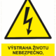 Značení elektro a ESD - Elektro výstrahy: Výstraha životu nebezpečno, dotýkat se el. zařízení !