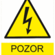 Značení elektro a ESD - Elektro výstrahy: Pozor VN !