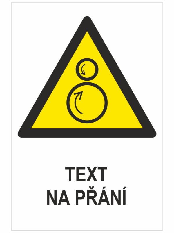 protiběžné rotující válce ISO 7010 - Váš text