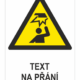 Zavěšená překážka ISO 7010 - Váš text