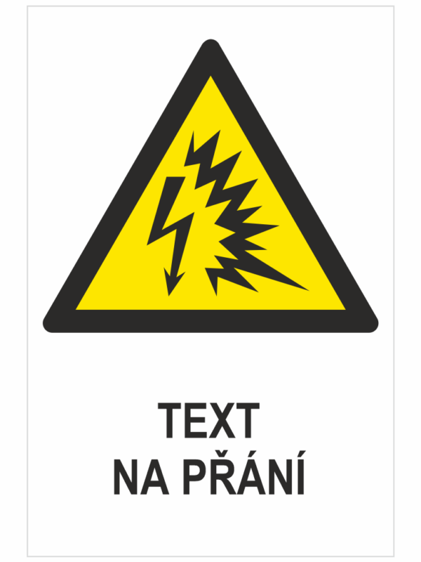Elektrický výboj ISO 7010 - Váš text