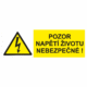 Značení elektro a ESD - Elektro výstrahy: Pozor napětí životu nebezpečné !