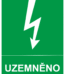 Značení elektro - Značení uzávěrů a vypínačů: Uzemněno