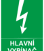 Značení elektro - Značení uzávěrů a vypínačů: Hlavní vypínač