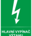 Značení elektro - Značení uzávěrů a vypínačů: Hlavní vypínač výtahu