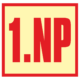 Značení budov - Značení pater: 1. Nadzemní podlaží (Fotoluminiscenční)