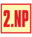 Značení budov - Značení pater: 2. Nadzemní podlaží (Fotoluminiscenční)