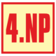 Značení budov - Značení pater: 4. Nadzemní podlaží (Fotoluminiscenční)