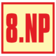 Značení budov - Značení pater: 8. Nadzemní podlaží (Fotoluminiscenční)