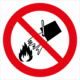 Bezpečnostní značení - Zákazový symbol: Nehasit vodu