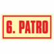 Značení budov - Značení podlaží: 6. Patro (Fotoluminiscenční)