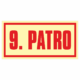 Značení budov - Značení podlaží: 9. Patro (Fotoluminiscenční)