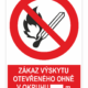 Zákaz výskytu otevřeného ohně v okruhu ... m od objektu